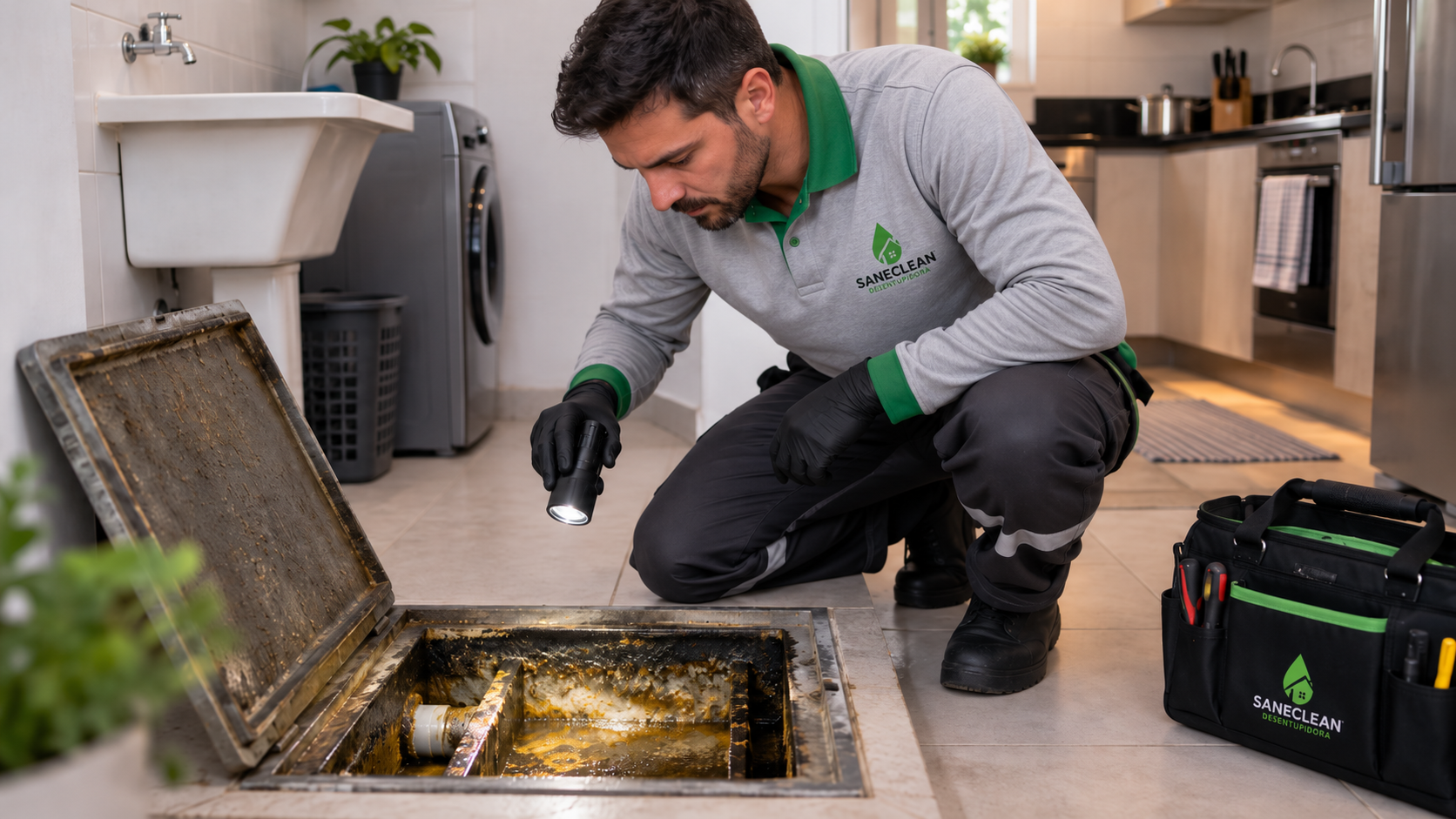 Como desentupir caixa de gordura