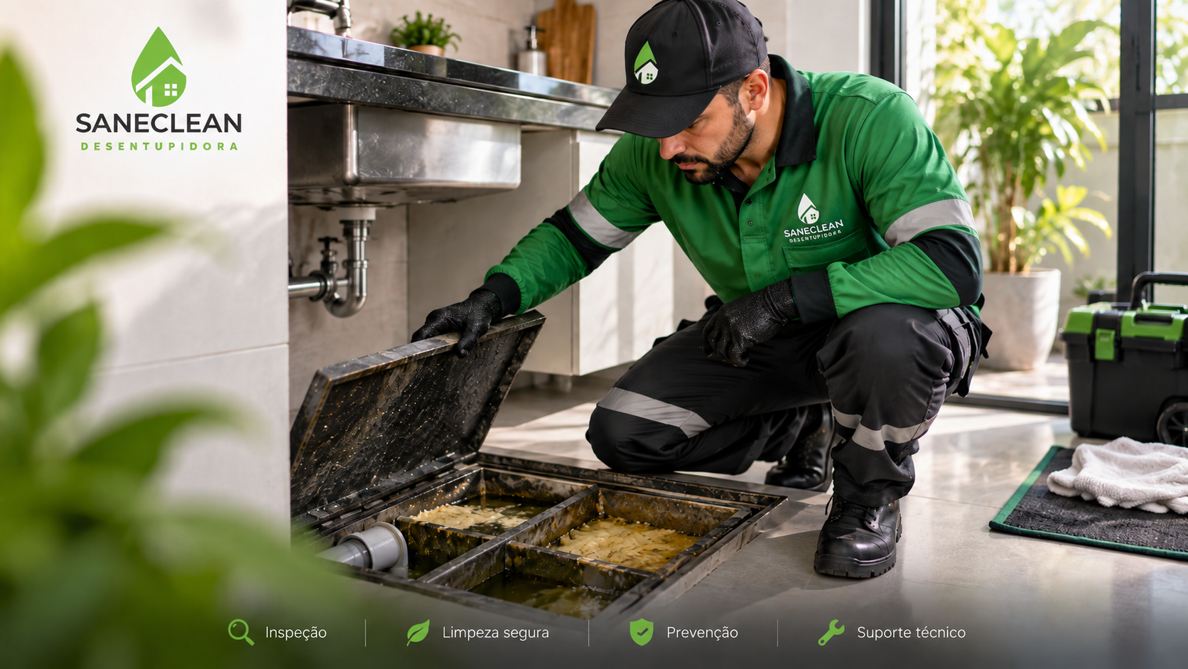Como desentupir caixa de gordura