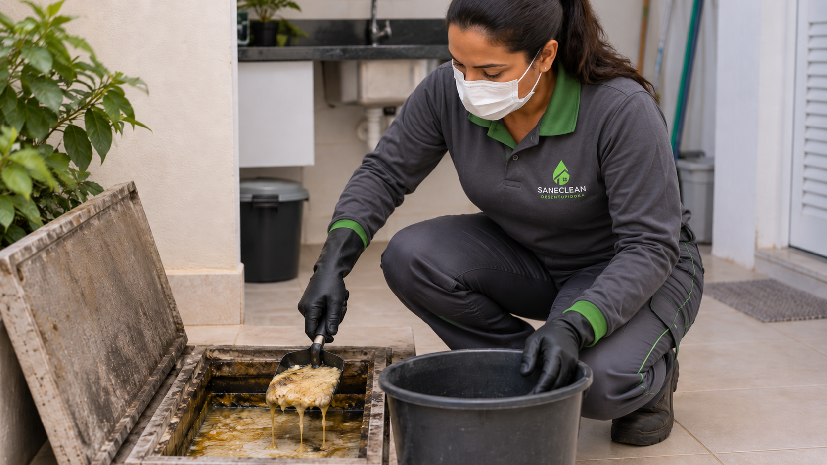 Como desentupir caixa de gordura