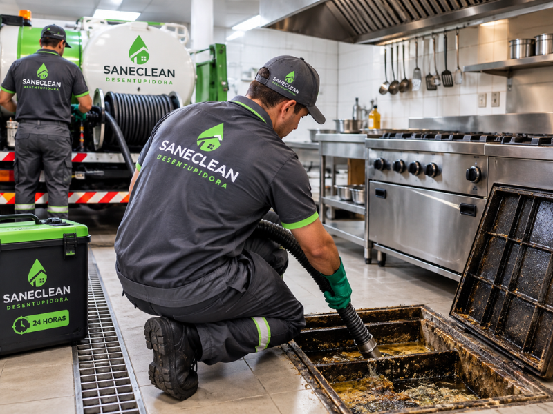 como limpar a caixa de gordura da cozinha com eficiência